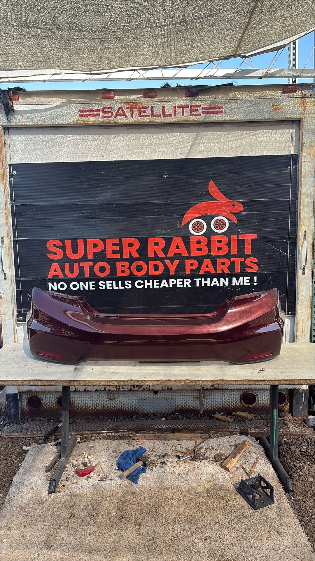 2013 Civic Bumper Rear OEM 2015