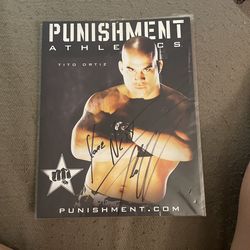 UFC Authentic Autographed Poster