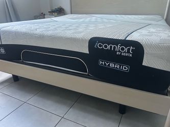 Williams Sonoma King Bedroom Set + Serta Hybrid Mattress + Adjustable Base
