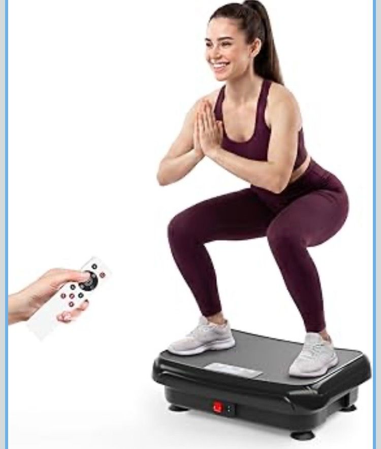 TISSCARE Vibration Plate Exercise Machine Mini Vibrating Plates for Sedentary Users, Helpful for Lymphatic Drainage and Weight Loss, 400Lbs Capacity F