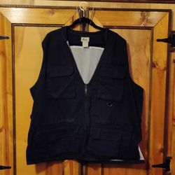 All Terrain Outfitters 3XL Black 8 Pocket Men's Vest Exc. Cond!