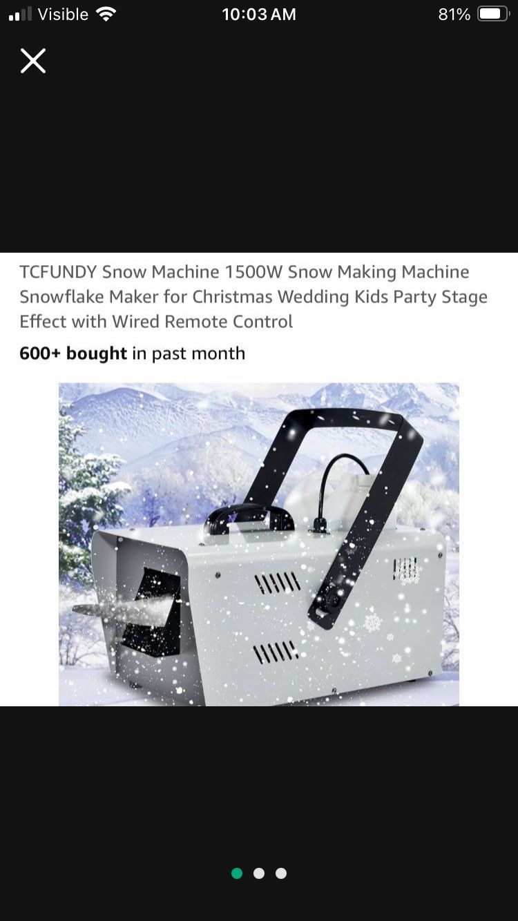 Snow Machine (1500 Watts)