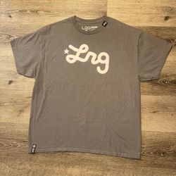 Y2K LRG Script Logo Short Sleeve Shirt Size XL 