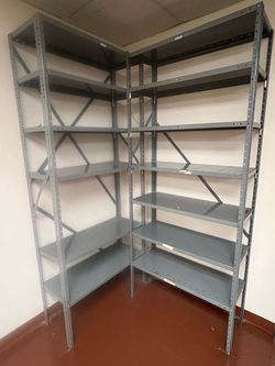 Shelves industrial steel.