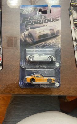 New 2025 Hot Wheels Silver Series HW Fast & Furious Racing Course Bugatti Veyron/ 240z Custom 