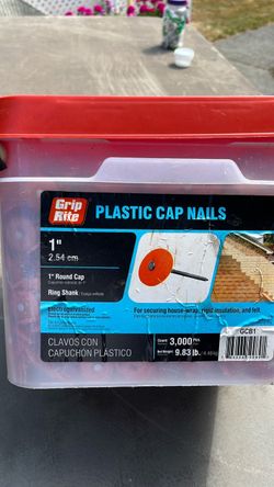 Plastic cap ring nails