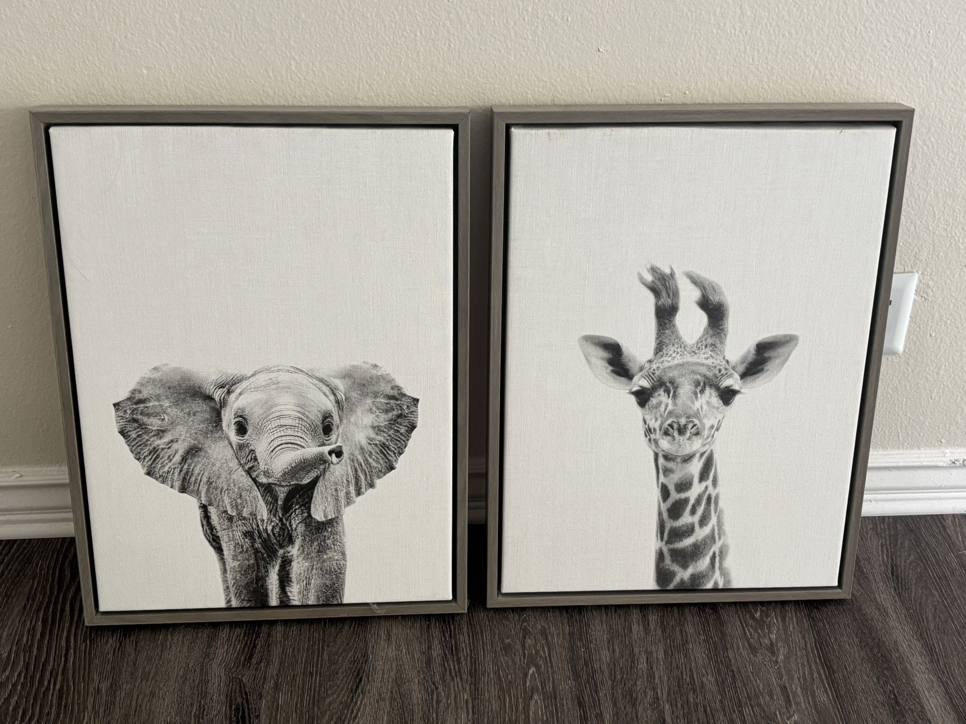 Two adorable nursery pictures 18x24 $20