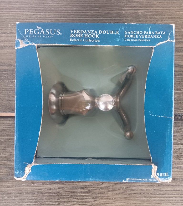 New (But Old) Pegasus Verdanza Double Robe Wall Hook