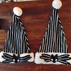2 Nightmare Before Christmas Santa Hats