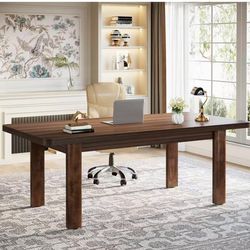 YS0159 Wood Executive Desk, 62.99" Sturdy Computer Desk Conference Table