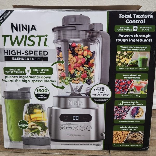 Ninja SS151 TWISTi Blender DUO, High-Speed 1600 WP Smoothie Maker &  Nutrient Ext - appliances - by owner - sale 