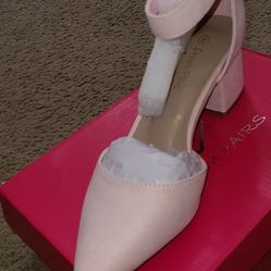 Pink Suede Heels 