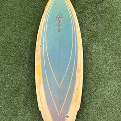 Vintage Rainbow Surfboard 