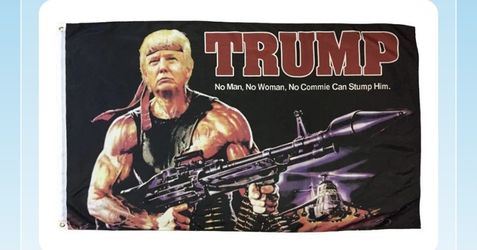 Trump / American flags