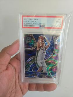 Luka Doncic 2021 Spectra Celestial Variation PSA 9