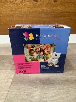 Epson PictureMate Charm PM225 Compact Photo Printer New Open Box Complete