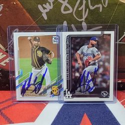Kirby Yates Major League Pitcher Autograph Baseball Cards