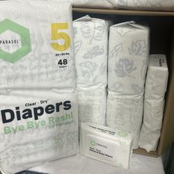 Size 5 Diapers & Wipes Bundle