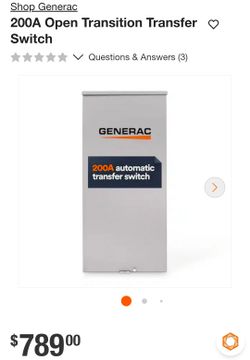 Generac 200A Transfer Switch