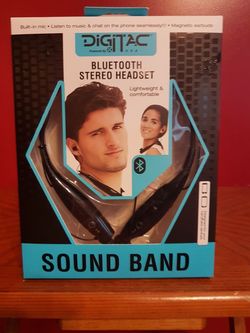 43% off was $27 DigiTech Bluetooth stereo band lightweight &comfortable with Magnetic earbuds Built-in mic listen to music and chat on the phone