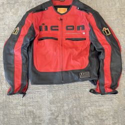 Icon Leather XXL Rad/Black Jacket