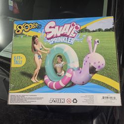 Summer fun snail sprinkler