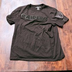 Pro Standard Las Vegas Raiders Black Embroidered T-Shirt – Size XL – Premium NFL Tee