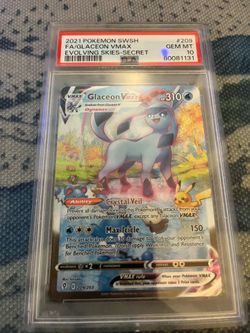 Pokemon Glaceon Evolving Skies 209 PSA 10