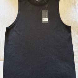Men’s VRST Black Sleeveless Tank Top Shirt NEW Size Large