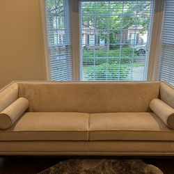 2 Grey Ethan Allen Couches, Like New Condition 