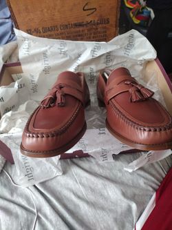 Men's Brown Tassel Loafers S