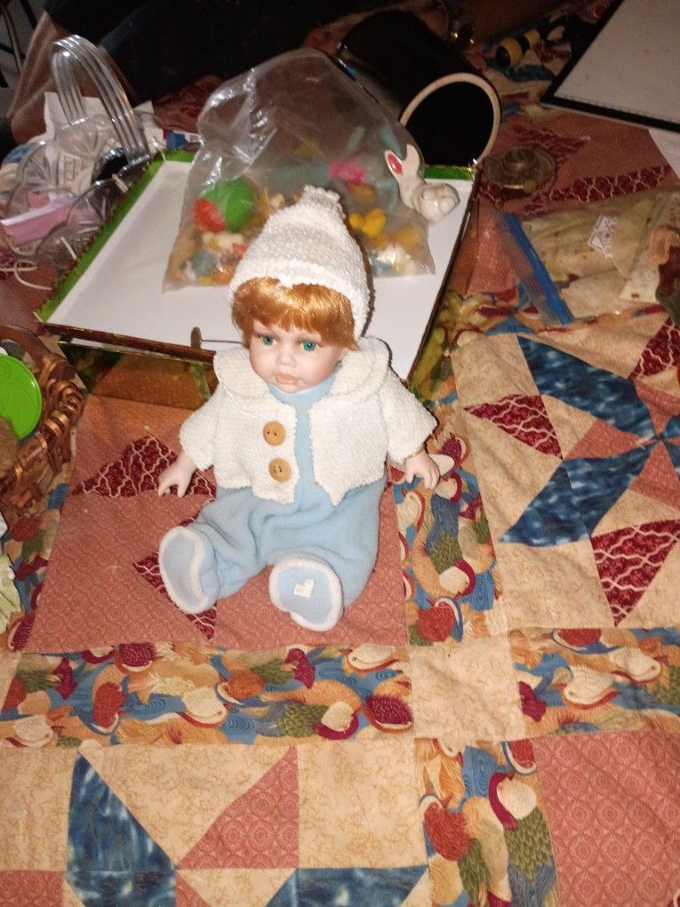 Vintage Porcelain Doll