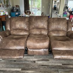 Sofa with Recliner 