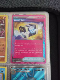 Secret box pokémon card