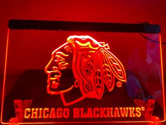 Chicago Blackhawks LED Sign (8”x12”)