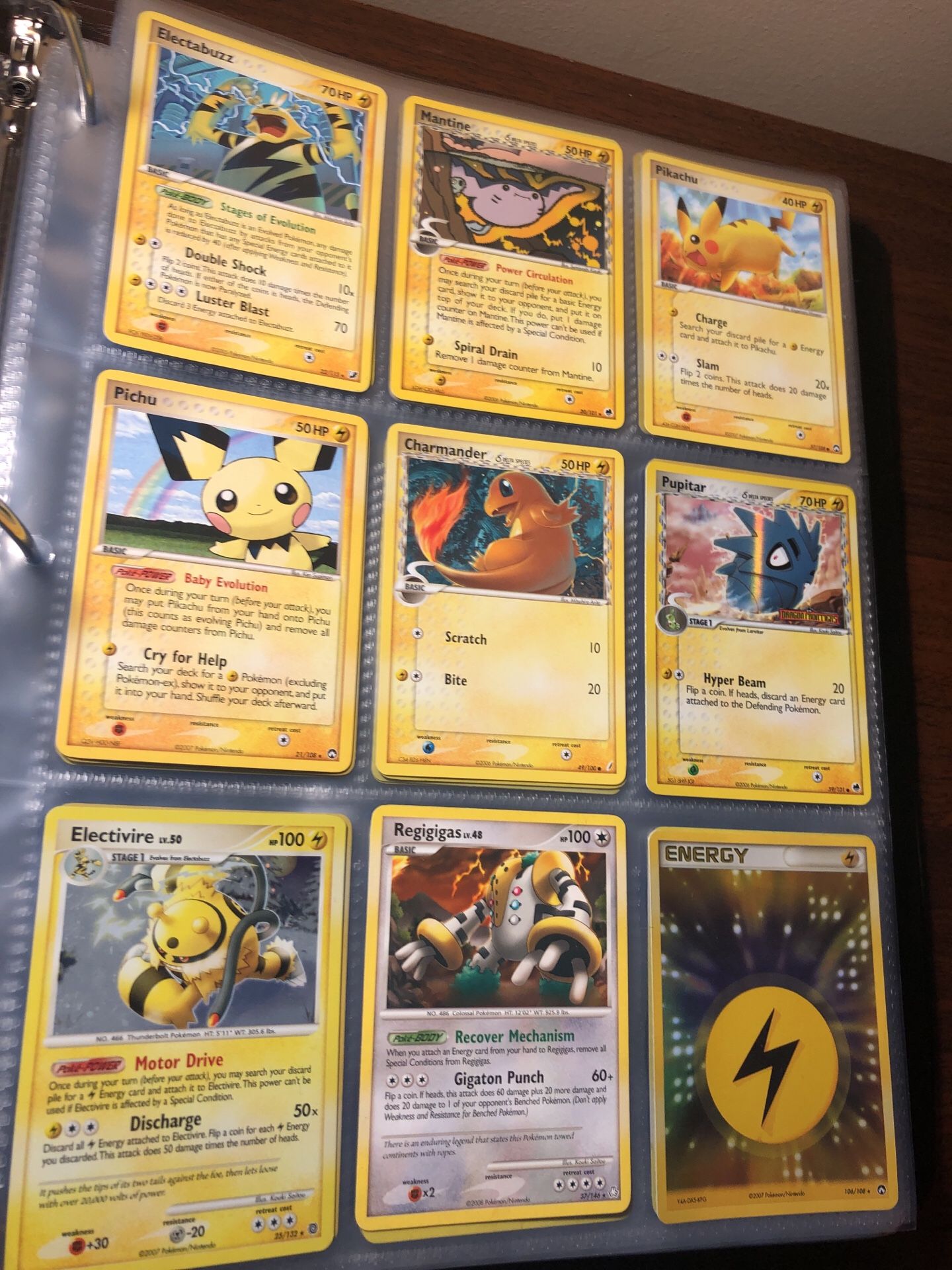 (Not sold as lot - sold by page) Pokemon vintage Pokémon cards