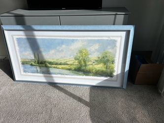 Framed Landscape Canvas Painting
