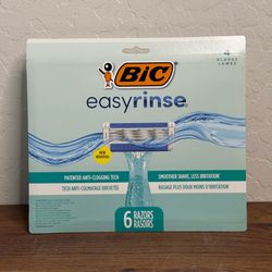Bic easy rinse razors 6 pk