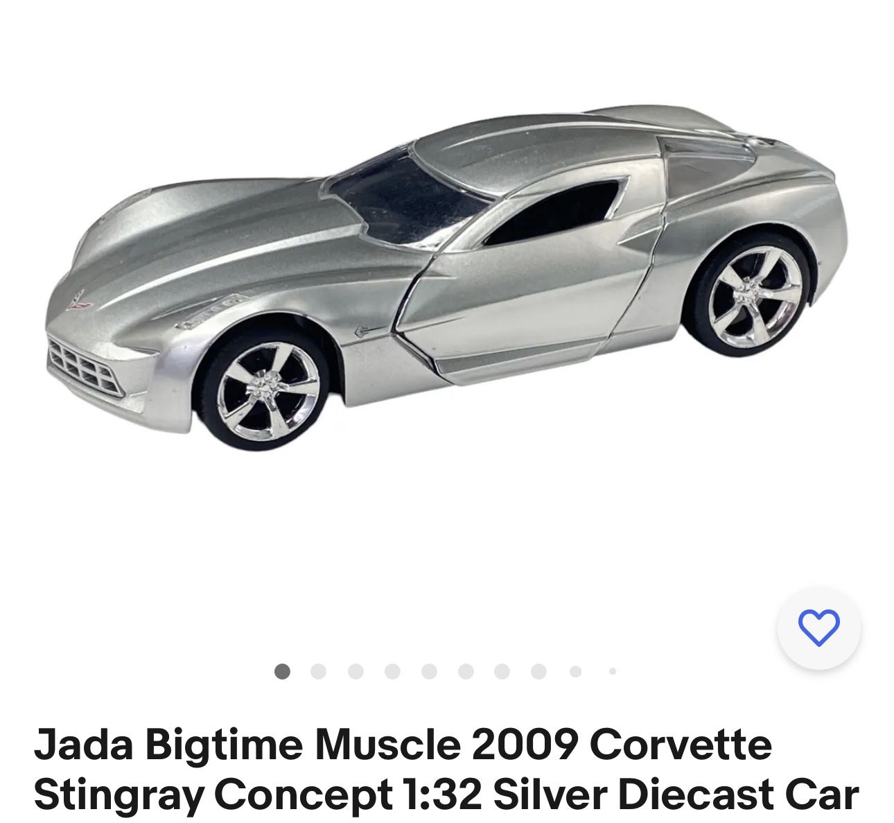 2009 Jada Corvette Stingray Concept Scale 1:32 Diecast