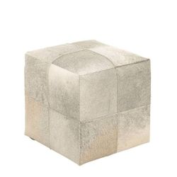 NEW CONTEMPORARY COWHIDE OTTOMAN