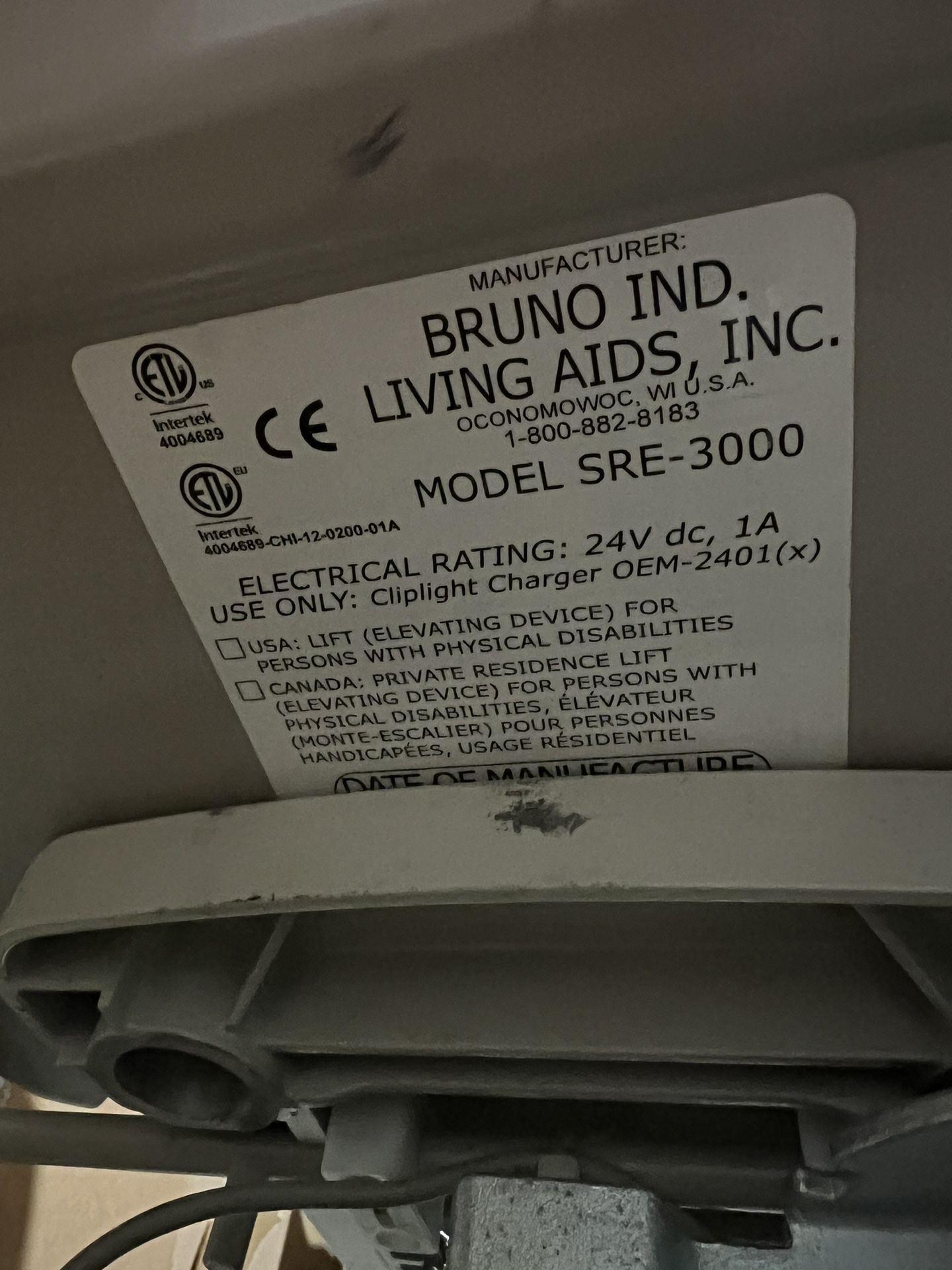 Bruno Straight Chairlift Sre-3000
