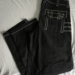 New True Religion Baggy Cargo Pants