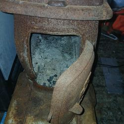 Wood Burning Fire Place Antique 