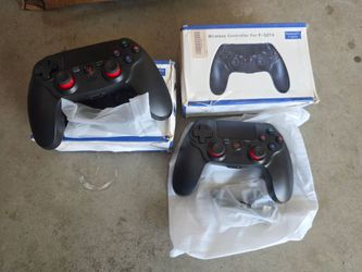 (2) controllers for ps4 compatible gaming console system