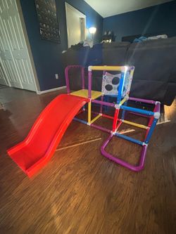 Kids Indoor Jungle Gym Climber with Slide