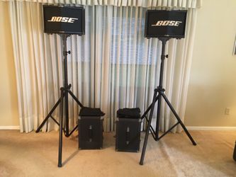 Bose speakers with stands