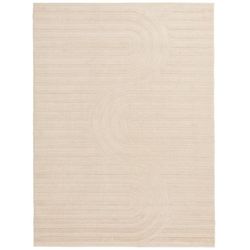 2 ft. x 5 ft. Geometric Polyester Runner Rug - Cream