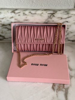 Pink cross body purse