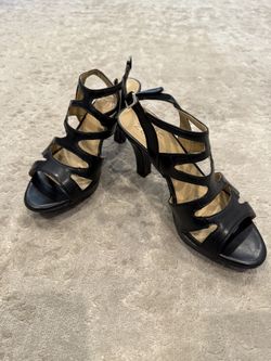Naturalizer Black Sandals, Size 6.5M