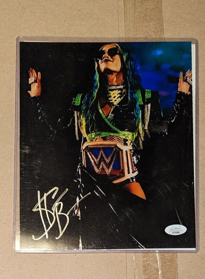 Sasha Banks signed 8x10 photo JSA COA WWE AEW